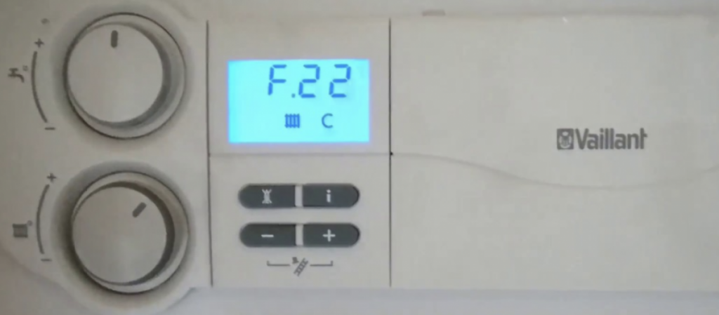 f22 fault on vaillant